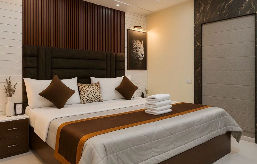 Leopard Theme Room in Kolkata at Nestıng Nook Leopard Theme Room in Kolkata at Nestıng Nook
